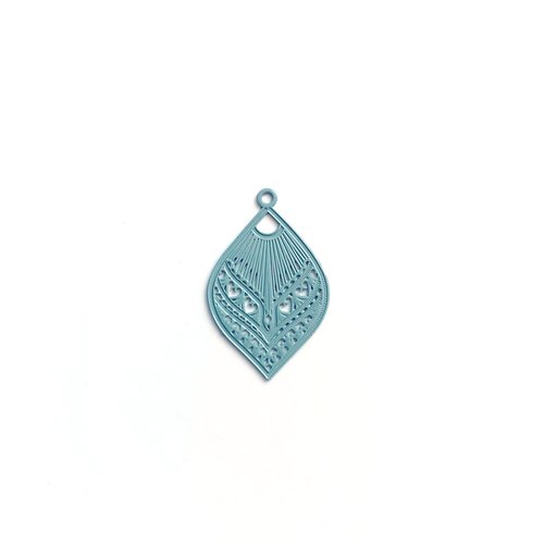 Estampe goutte grise 20x12mm gr8-5