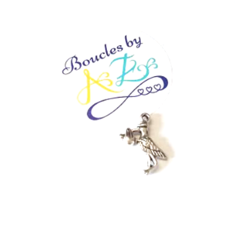 Breloque cigogne argentée 20x15mm ar20-1