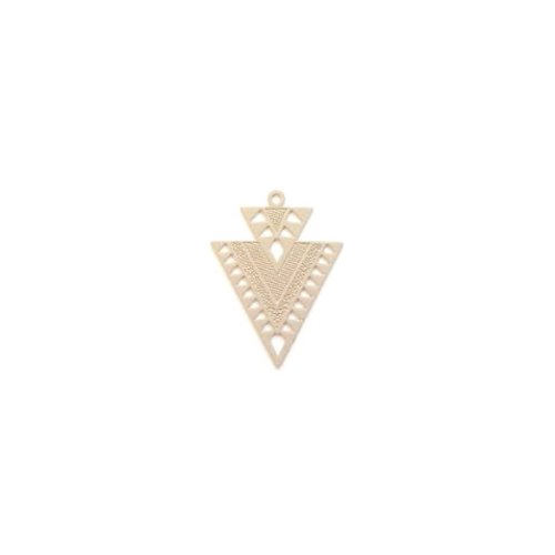 Breloque filigrane triangle beige 20x17mm blc20-6