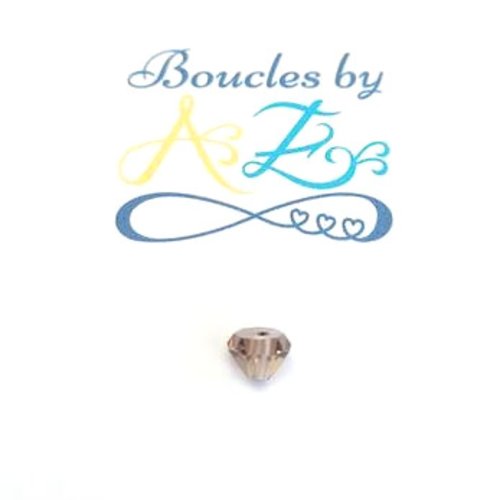 *perle facettée diamant marron 6x4mm pma3-10*