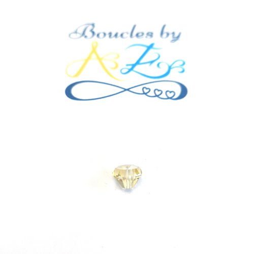 *perle facettée diamant jaune 6x4mm pja7-11*