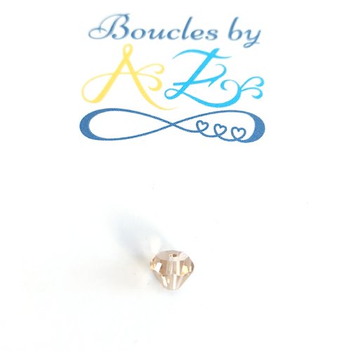 *perle facettée diamant transparent 6x4mm pblc6-14*
