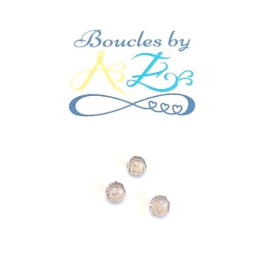 *perle facettée rondelle marron 4x3mm pma3-8*