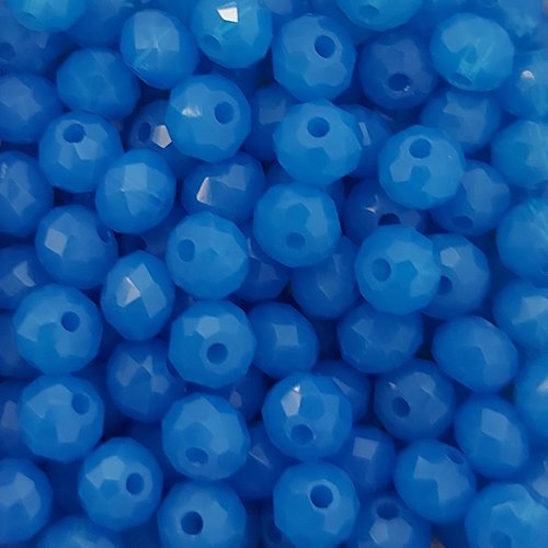 *perles à facettes bleues 4x3mm pble9-6*