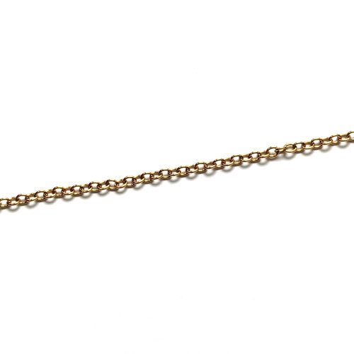 Chaîne maille ovale en acier inoxydable doré 2,5x2mm cha-45