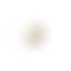 Breloque goutte dorée acier inoxydable 17x11 mm do14-1