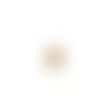 Breloque sapin doré acier inoxydable 12x8mm do13-5