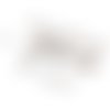 Lot anneaux de jonction ouverts argentés acier inox 6x1 mm x500 lotapp-107