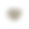 Estampe filigrane feuille argentée 32mm ea7-10