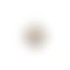 Estampe filigrane goutte argentée en métal 38x25mm x1 ou x10 ea6-26