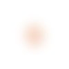 Estampe filigrane goutte rose 38x25mm geros-64