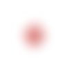 Estampe filigrane goutte rouge 38x25mm gerou-42