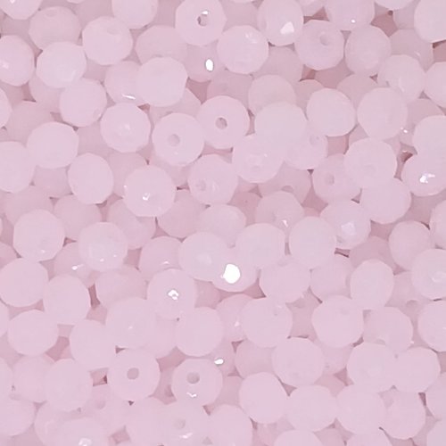 *perles à facettes roses 4x3mm x50 pros1-13*