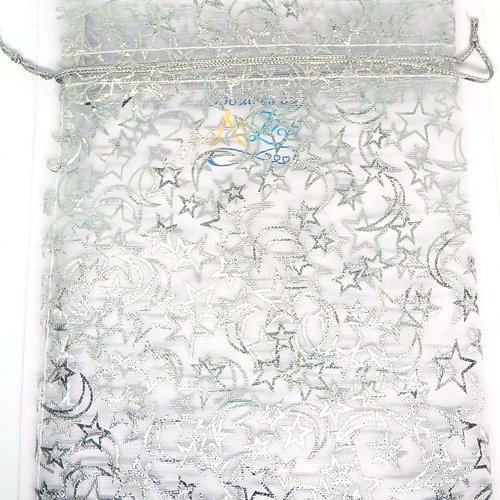 *lot pochette cadeau argentée 15x12cm x10 lotpre-4*