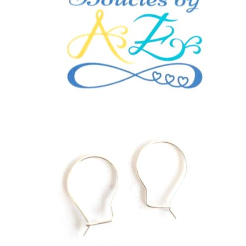 Dormeuses fil acier inoxydable 18x13mm sbocr-58
