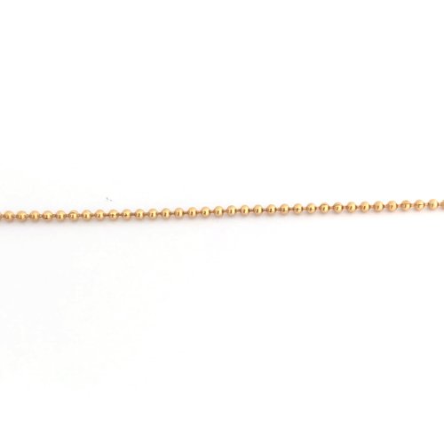 Chaîne à billes, dorée en acier inoxydable 1,5 mm cha-48