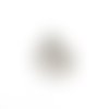 Estampe goutte argentée 32x18mm acier inox ea2-2