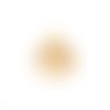 Estampe goutte dorée 32x18mm acier inox gedo-11