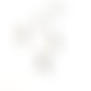Pinces lacet pour cordon 4 mm en acier inox argenté x10 ou 100 app-70