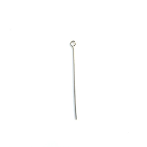 Clous tête ronde argentés acier inox 40 mm x10 ou x100 app-184