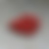 Perles rondelles à facettes rouges 4x3mm x50 prou3-3