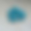 Perles rondelles à facettes bleu turquoise 4x3mm x50 ptu5-13