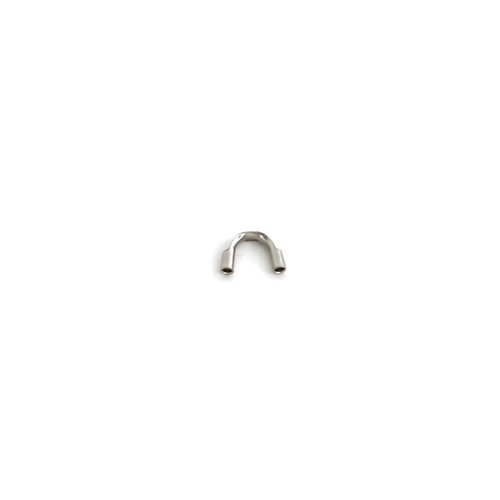 Protections pour fil câblé 0,8mm en acier inoxydable argenté x10 app-138