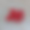 Perles rondelles à facettes rouges 6x5mm x30 prou5-16