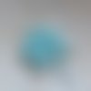 Perles rondelles à facettes bleu aqua 6x5mm x30 ptu2-20
