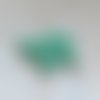 Perles rondelles à facettes vertes 6x5mm x30 ptu2-23