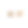 Clous d'oreilles étoile texturée en acier inoxydable 12x9mm sbopu-61