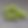 Perle tube incurvé jaune fluo en acrylique 32x9mm pja9-7
