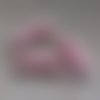 Perle tube incurvé rose en acrylique 32x9mm pros8-7