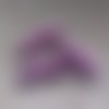 Perle tube incurvé violet en acrylique 32x9mm pvi10-6