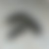 Perle tube incurvé gris marbré en acrylique 31x9mm pgr1-20