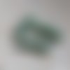 Perle tube incurvé vert marbré en acrylique 31x9mm pve5-11