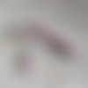 Perle tube incurvé rose marbré en acrylique 31x9mm pros1-3