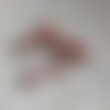 Perle tube incurvé rose marbré en acrylique 31x9mm pros1-4