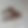 Perle tube incurvé taupe marbré en acrylique 31x9mm pma1-21