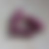 Perle tube incurvé violette marbré en acrylique 31x9mm pvi2-19