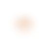 Estampe filigrane feuille orange 30x30mm geor-25