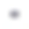 Estampe filigrane ronde bleu marine 27x25mm ble35-1