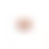 Estampe filigrane ronde or rose 27x25mm do17-1