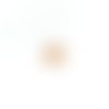 Breloque soleil dorée en acier inox 15x13mm do46-8