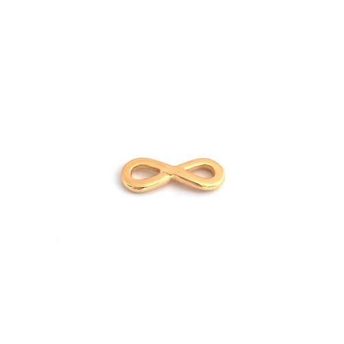 Intercalaire infini doré acier inoxydable 6x17mm do10-3
