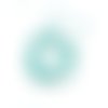Perles rondelles facettées en amazonite naturelle 3x2mm x10 ou x165 pp1-43