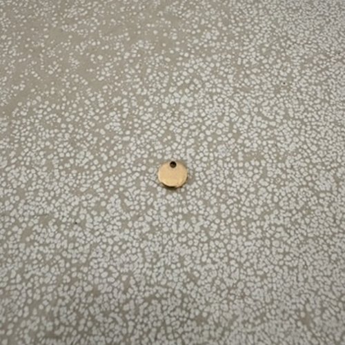 Sequin rond en acier inoxydable 304 doré pvd 6 mm à l'unité ou en lot de 10 pièces do6-10