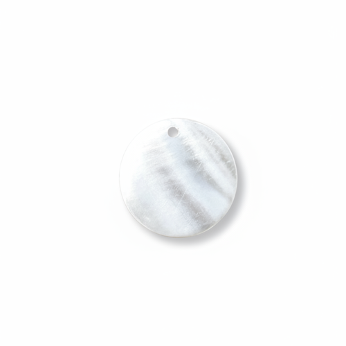 Sequin rond nacre 25 mm coquillage naturel – pendentif rond bijoux diy, x1 ou x10 blc7-9