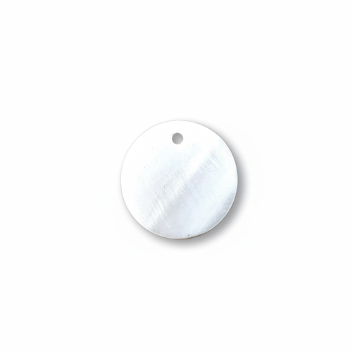 Sequin rond nacre 20 mm coquillage naturel – pendentif rond bijoux diy, x1 ou x10 blc25-4