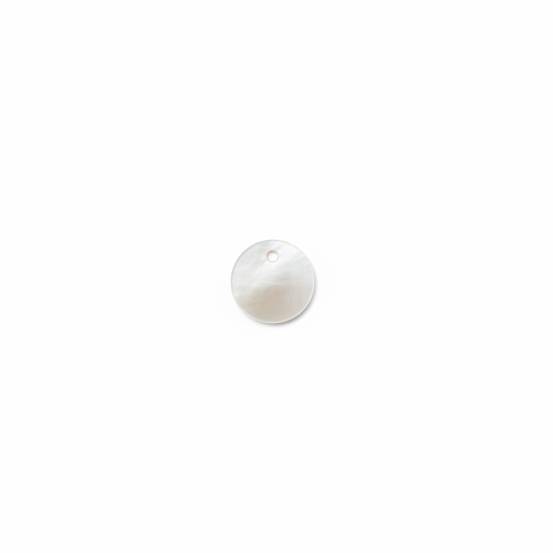 Sequin rond nacre 13 mm coquillage naturel – pendentif rond bijoux diy, x1 ou x10 blc25-6